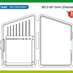 09954 | Trumpeter Master Tools 0.3, 0.4, 0.5, 0.6, 0.7, 0.8, 0.9, 1.0mm Craft Drill Set -Mini Crafters Store TRU 09954 53 1200x800 1