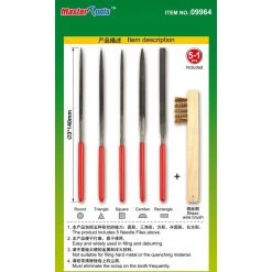 09964 | Trumpeter Master Tools Modelers Diamond File & Brass Brush Assorted Set 6Pcs -Mini Crafters Store TRU 09964 53 1200x800 1